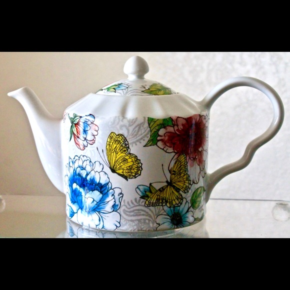 HARPER BY COVENTRY TEAPOT & LID  FLORAL BIRD 5 CUP - Picture 5 of 7